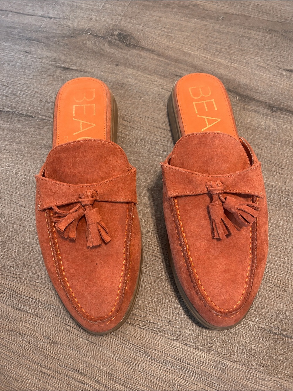 Beach by Matisse Tyra Loafer Mule Womens Size 10 Brown Tassel Slip-On Flat